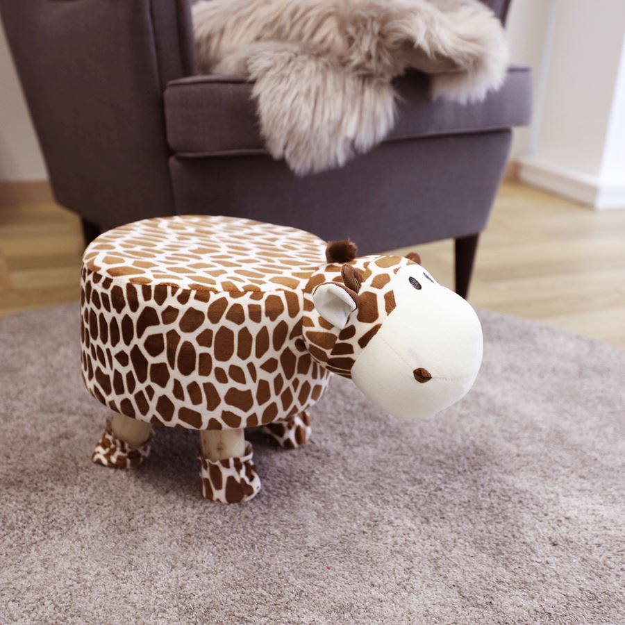 Deko-Hocker Giraffe mit 4 Beinen 44x28x28cm