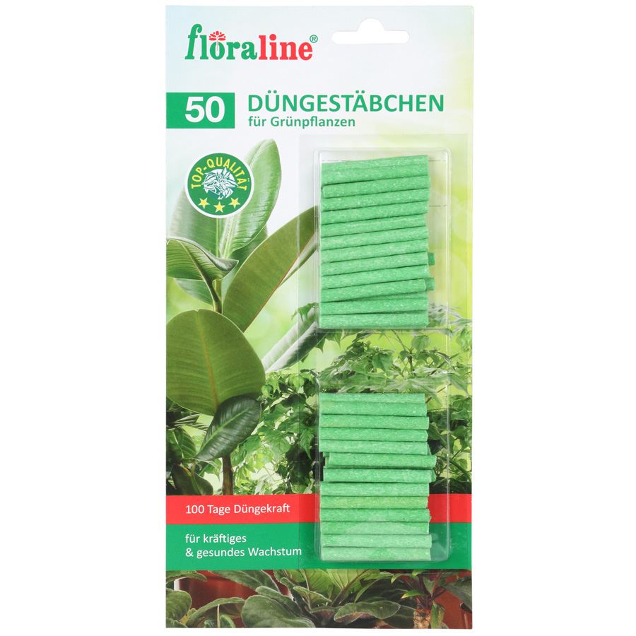 Floraline Düngestäbchen für Grünpflanzen 50 Stück