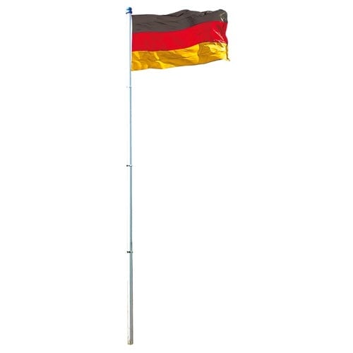 Deutschlandfahne mit Alu-Mast 6 Meter