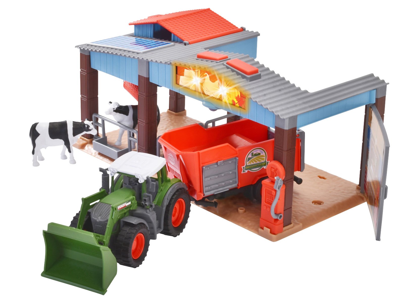 Fendt Bauernhof-Spielset mit Traktor, Scheune und viel Zubehör
