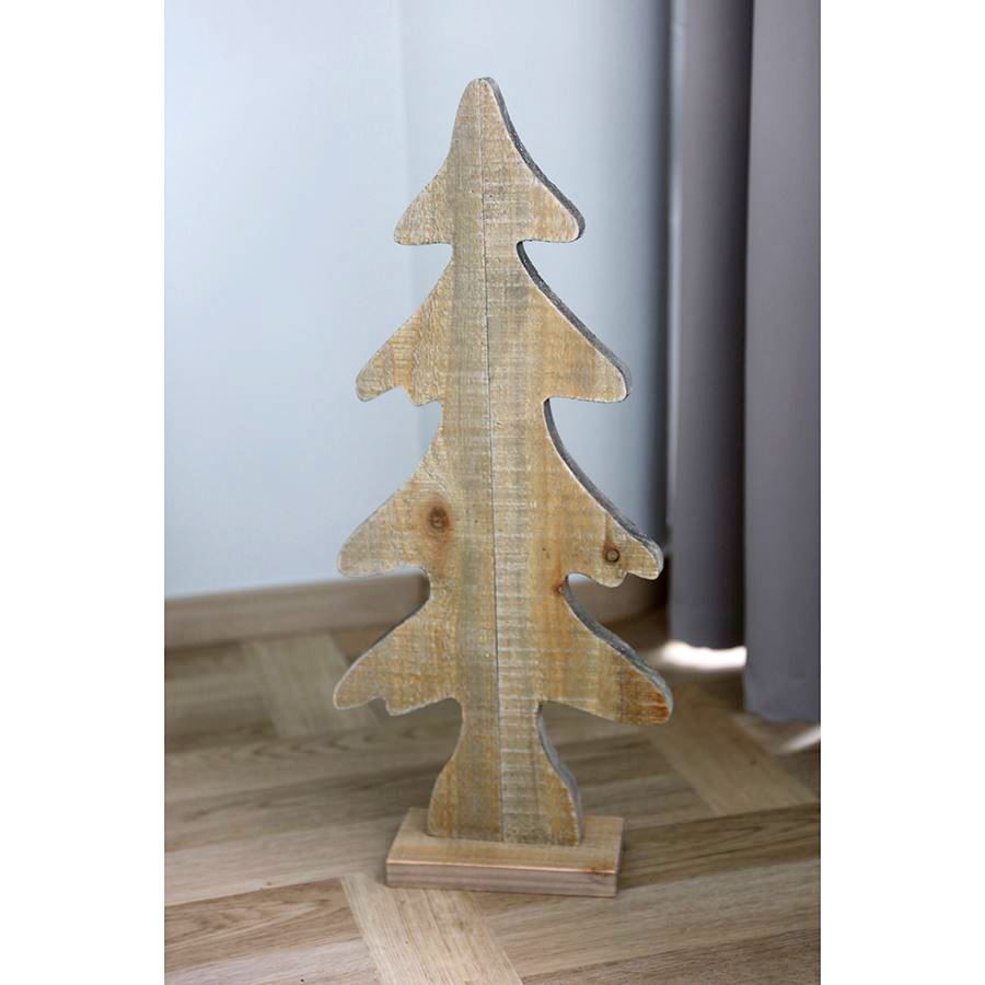 Holz-Weihnachtsbaum Klein 28,5x65x10cm