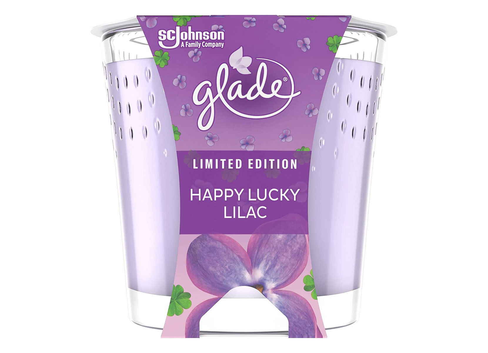 Glade Duftkerze Happy Lucky Lilac 129g