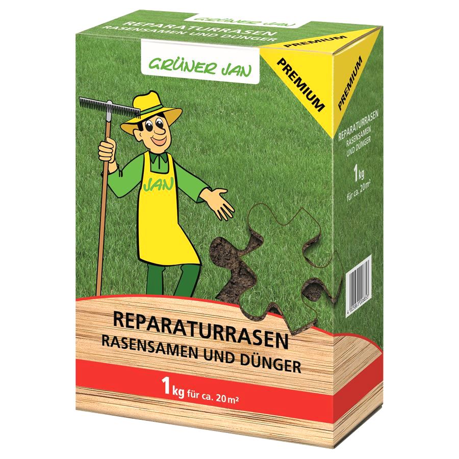 Grüner Jan Reparaturrasen Premium 1kg