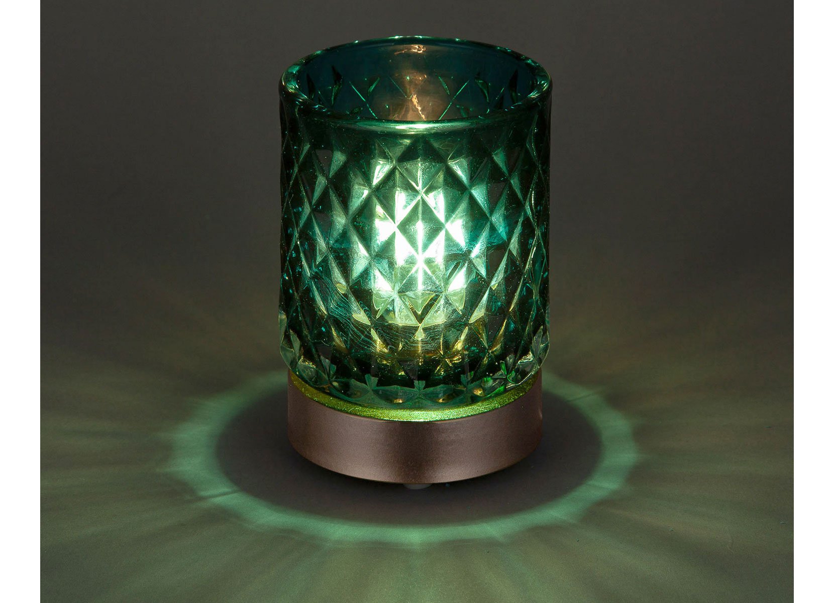 Solar-Glaswindlicht mit 1 LED 8x11,5cm Warmweiß
