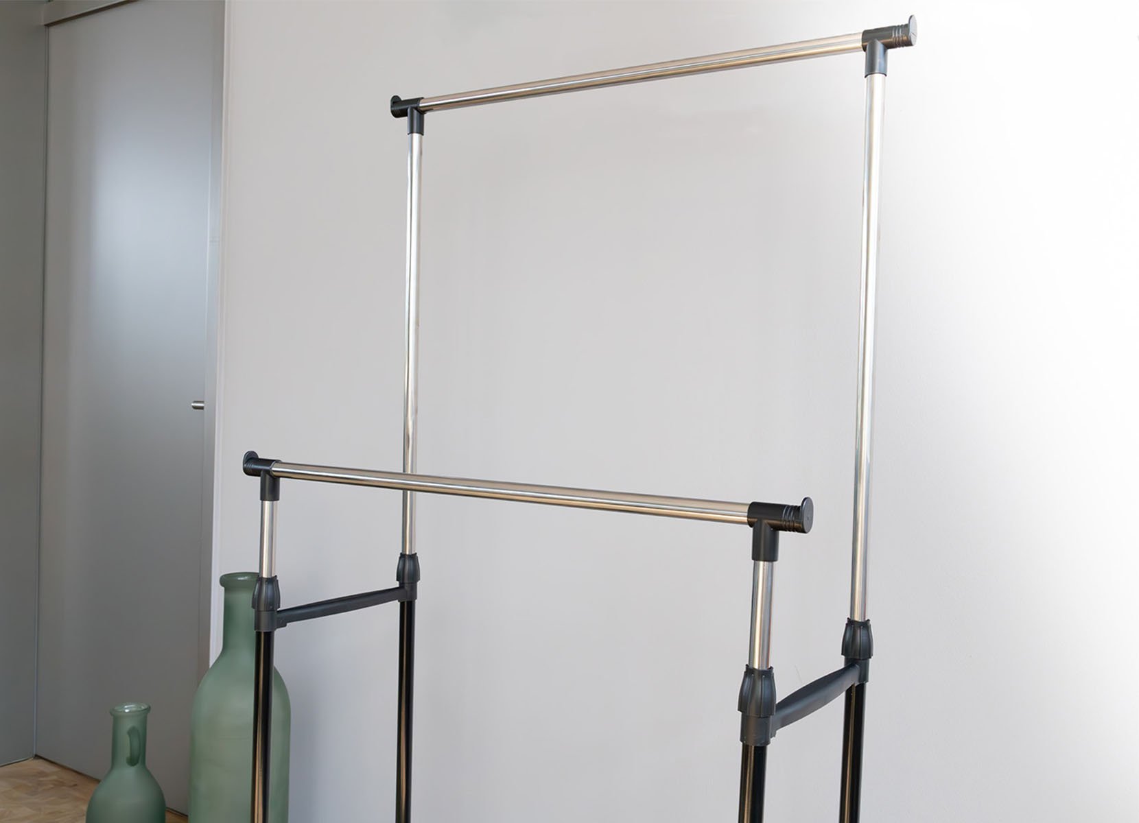 Kleiderwagen 75x80-155x42cm