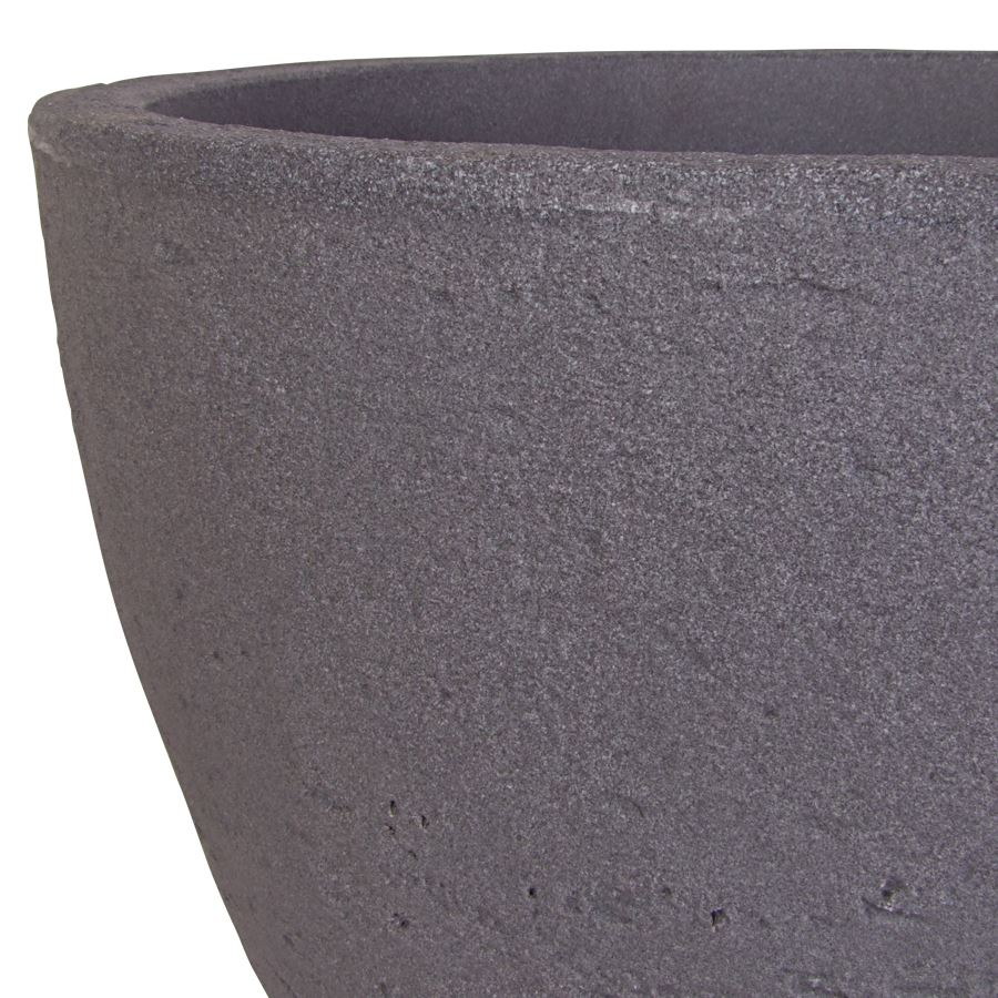 Runder Pflanztopf Stone 60x45cm Grau