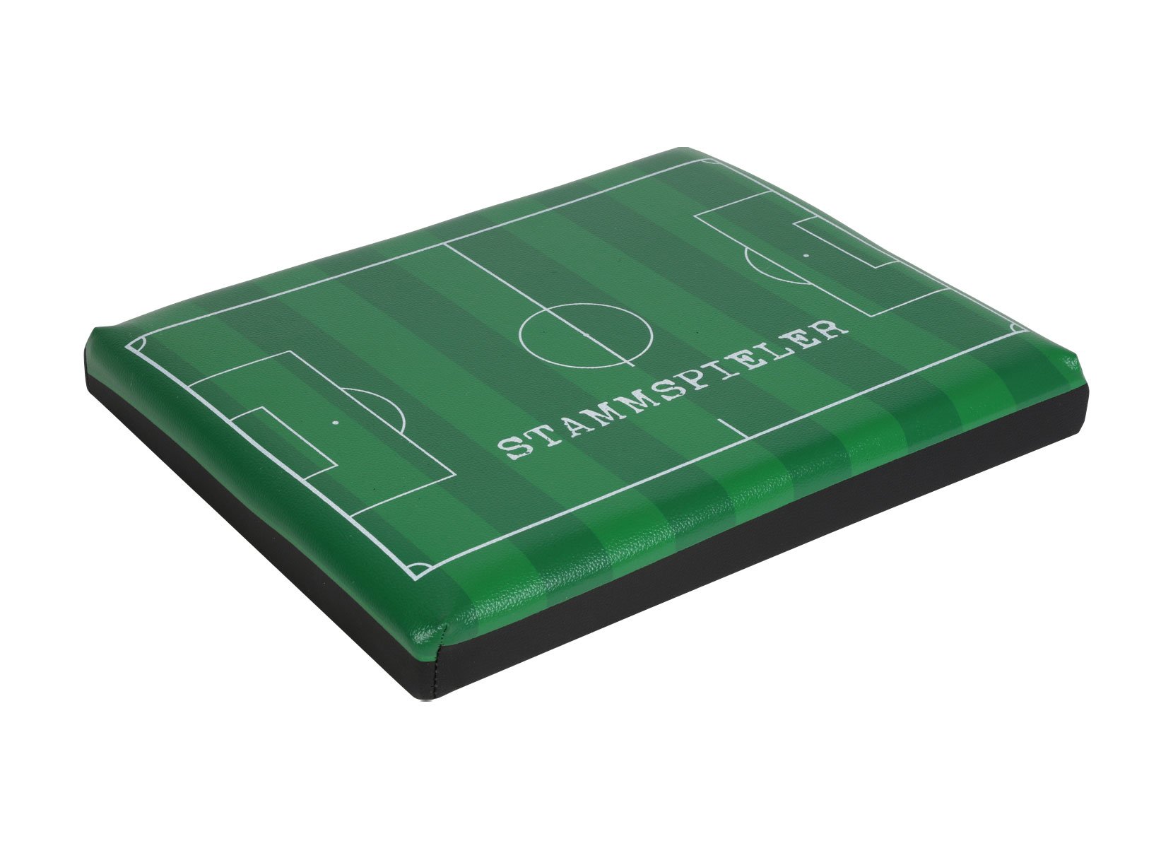 Bierkastensitz Fußball 43x33cm Grün