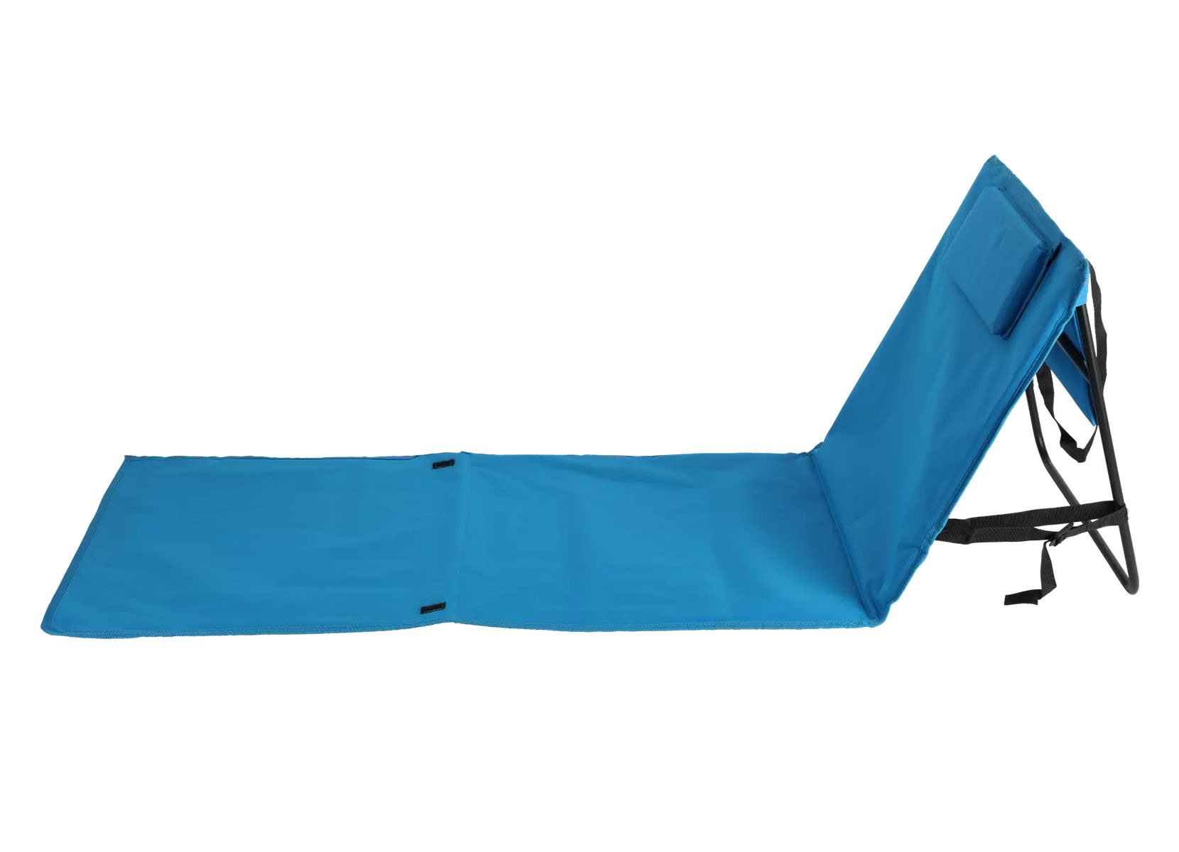 Klappbare Strandmatte mit Kopfpolster 158x54,5cm