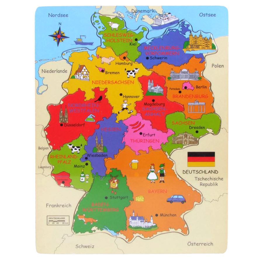 Holz-Puzzle Deutschland