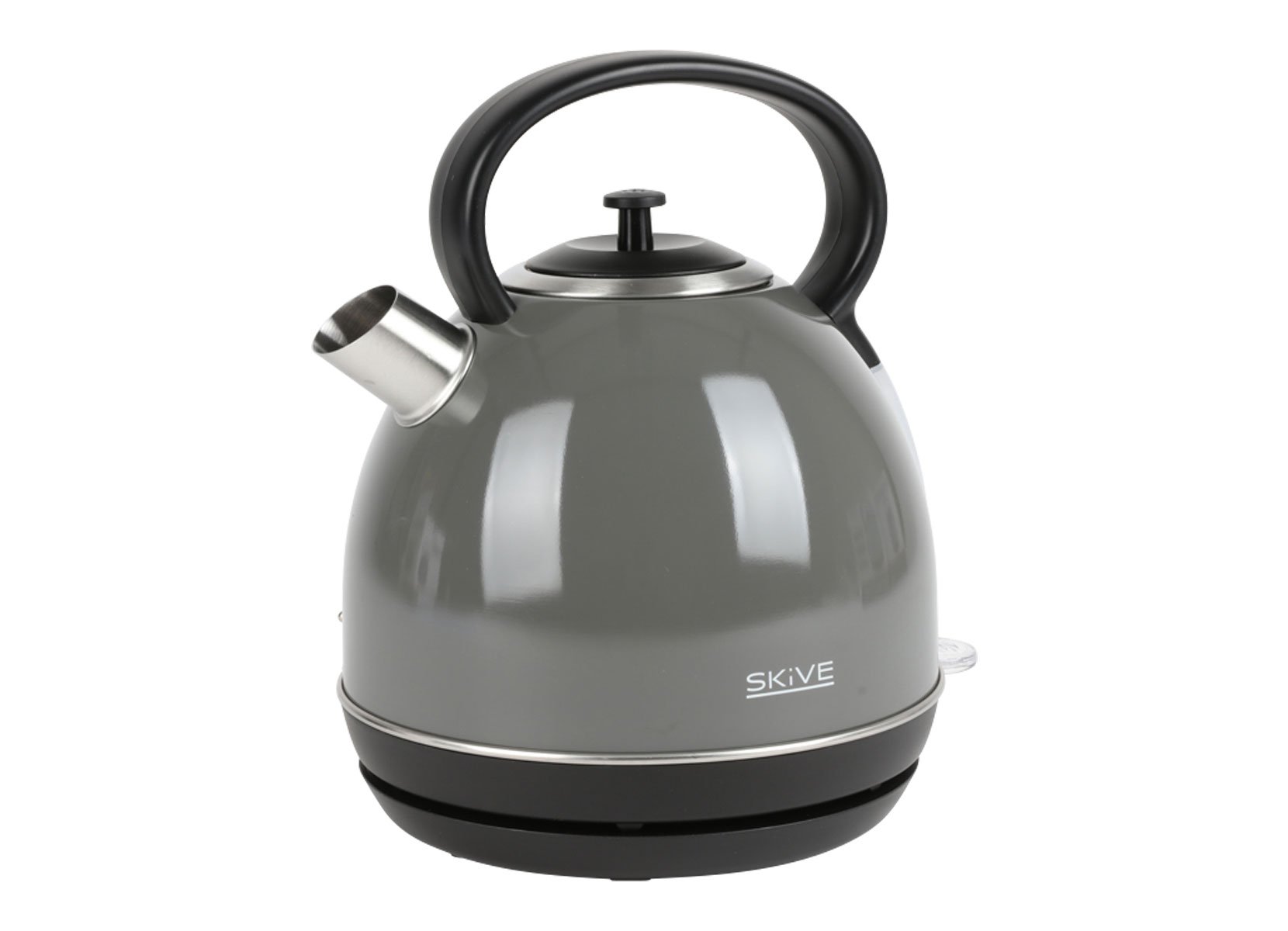 Retro-Wasserkocher 1,7 Liter Grau