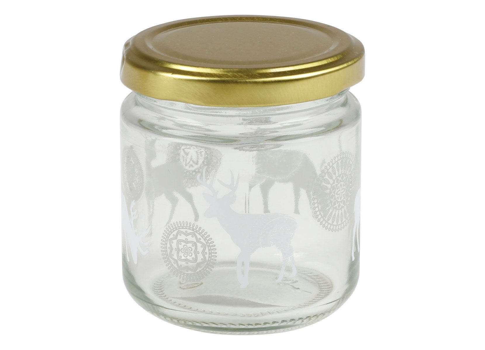 Weihnachts-Einmachglas mit Deckel 210ml