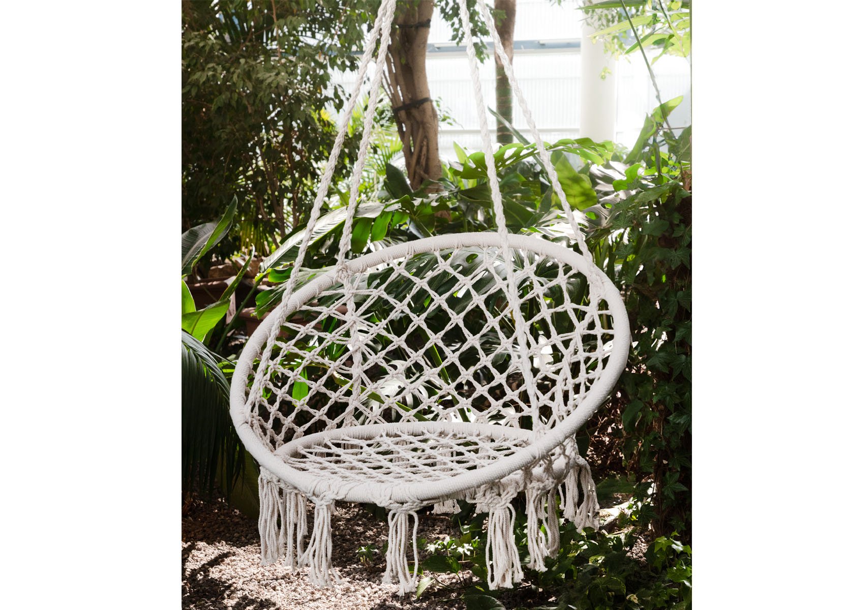 Boho-Hängesessel Natur