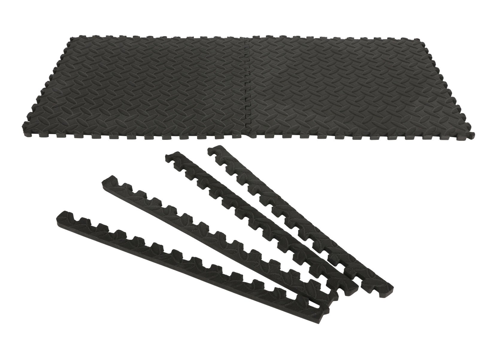 Bodenschutzmatten EVA 39x39cm 6er-Set 0,96m² Anthrazit