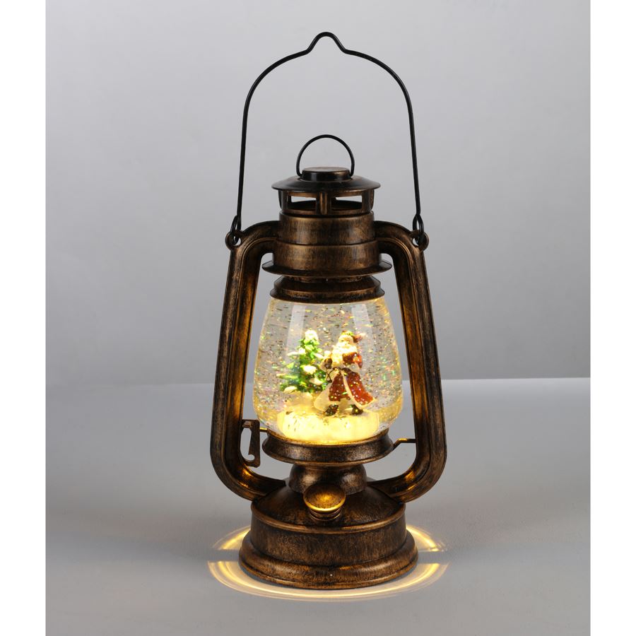 LED-Petroleumlampe Weihnachtsmann