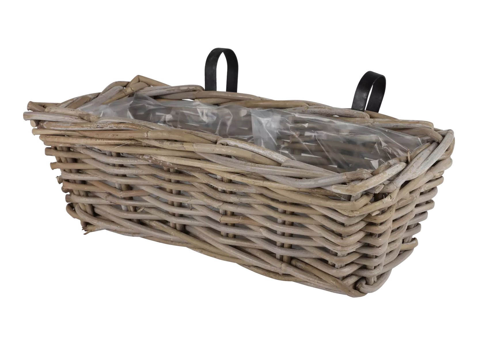 Balkonkasten Verona aus Weidengeflecht 42x20x15cm