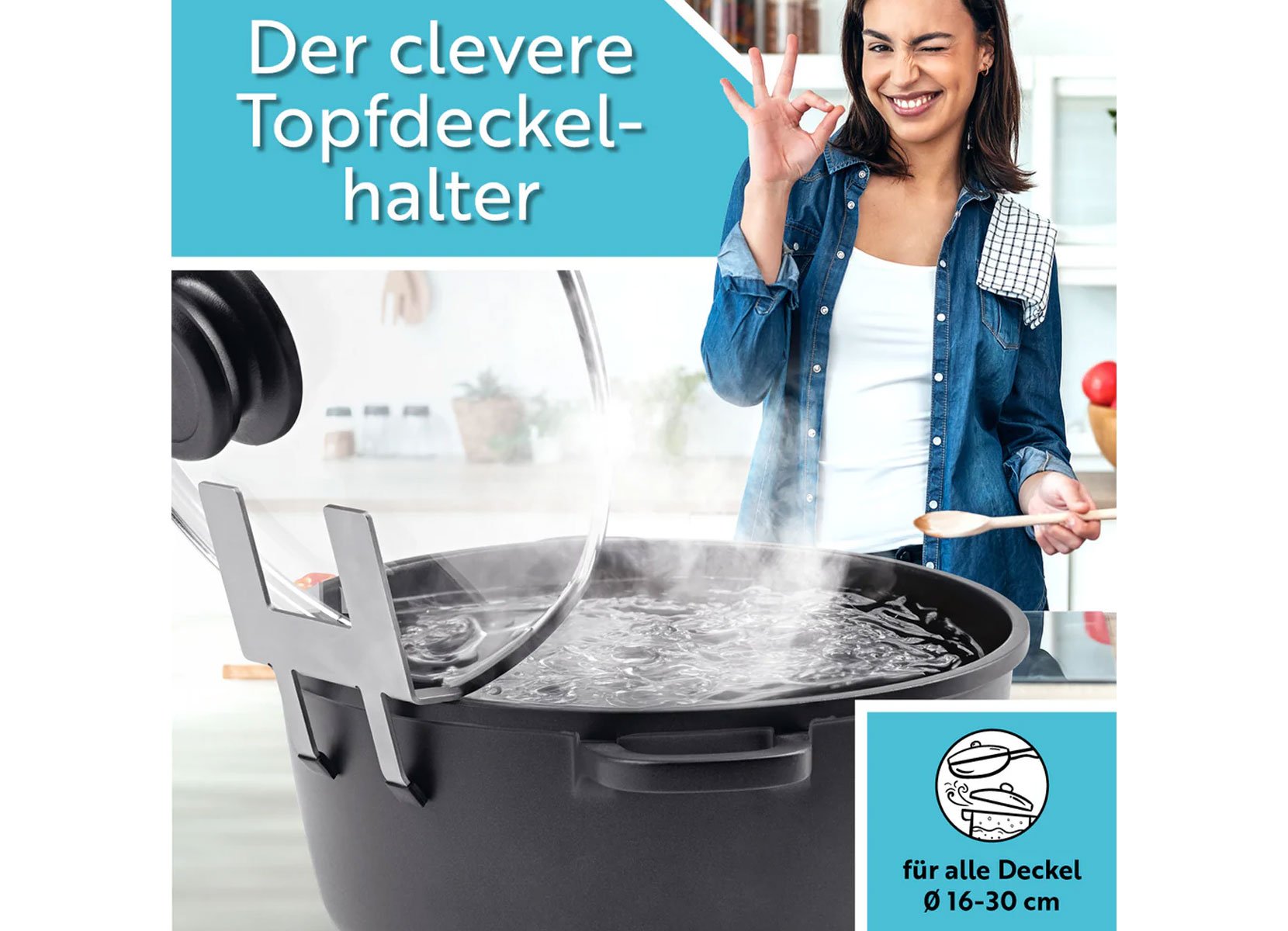 topfi Topfdeckelhalter aus Edelstahl topfi Topfdeckelhalter aus Edelstahl