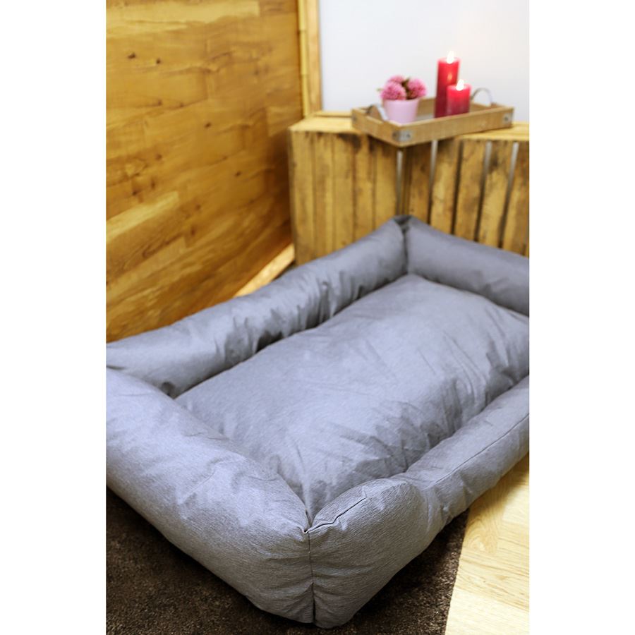 Wasserfestes Hundebett Gr. M 95x58x24cm Anthrazit