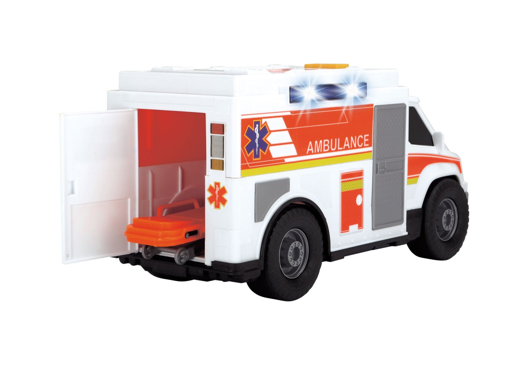Dickie Toys Rettungsfahrzeug mit Freilauf, Licht und Ton 30cm