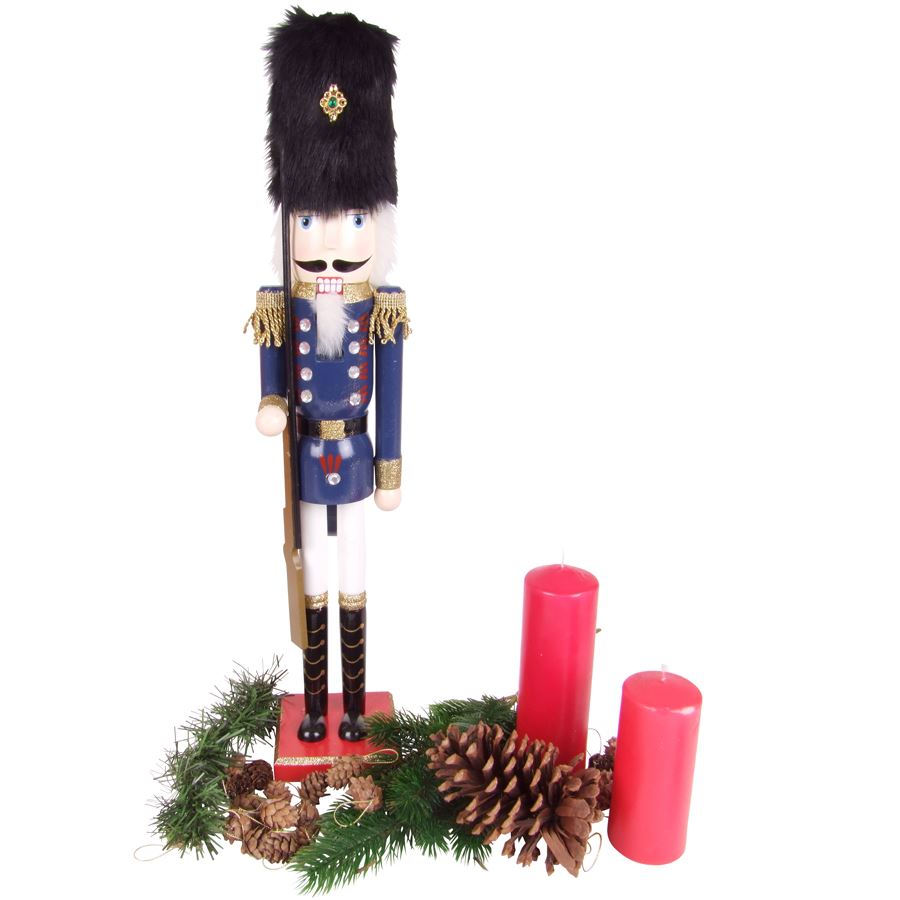 Deko-Nussknacker Husar 61cm