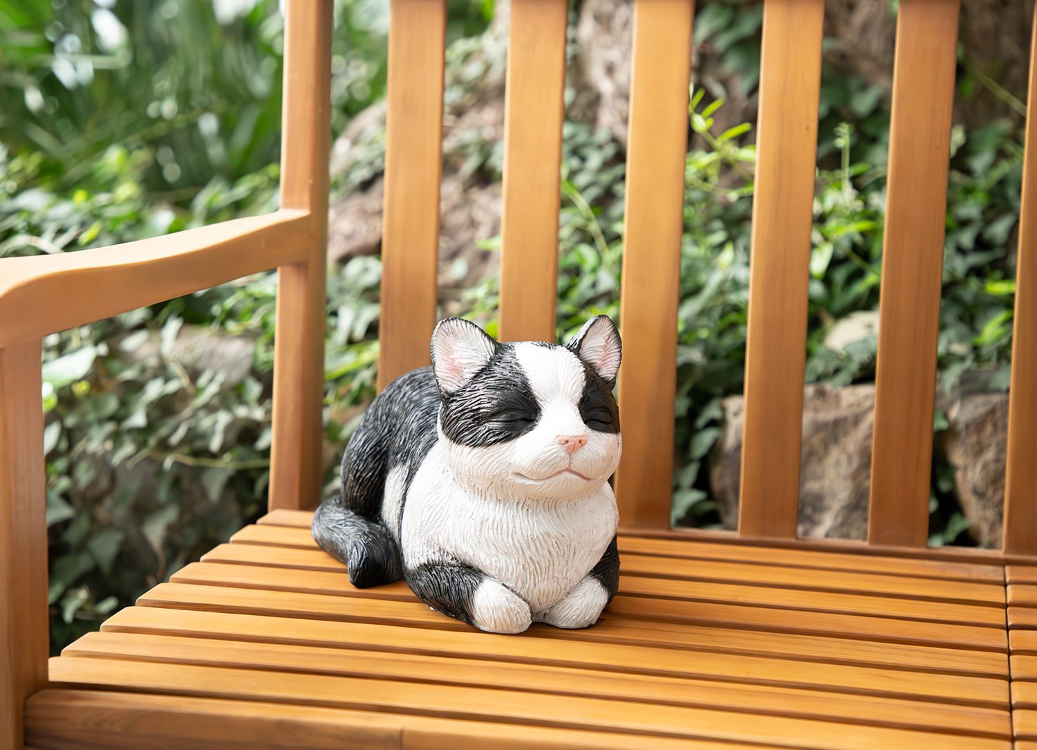 Dekofigur schlafende Katze 32x17x18cm