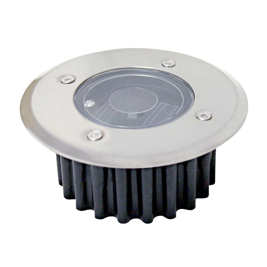 LED-Solar-Bodeneinbauleuchte Rund 8,5x3,5cm