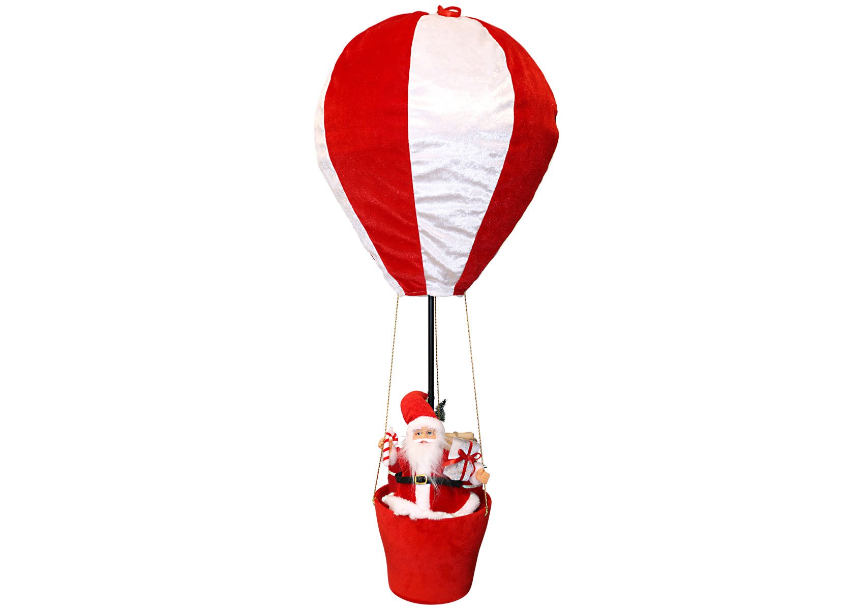 Weihnachtsmann im Heißluftballon 40x93cm
