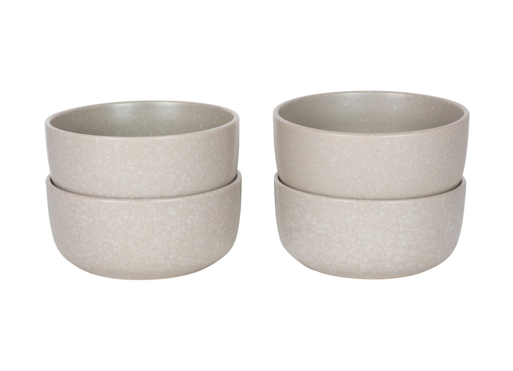 Nature Keramik-Schale 15cm 4er-Set Beige