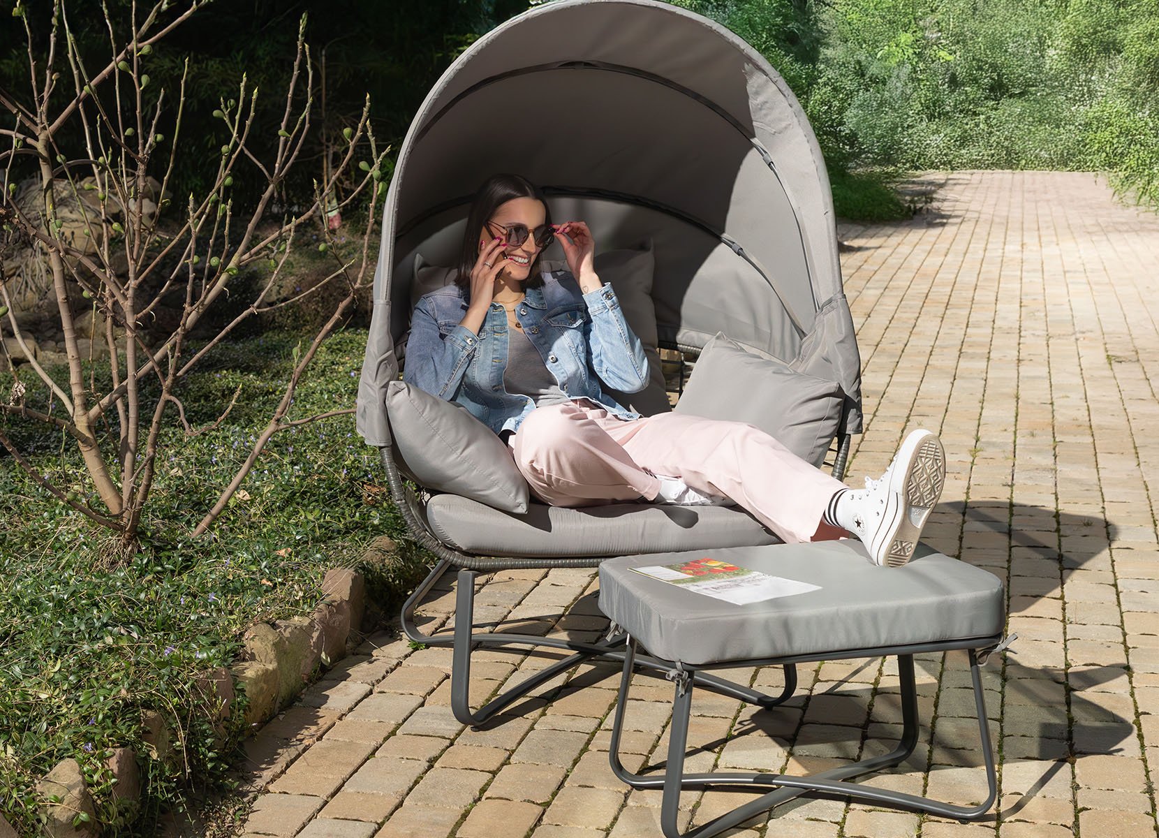 Hocker passend zum Egg Chair Loungesessel 16000230