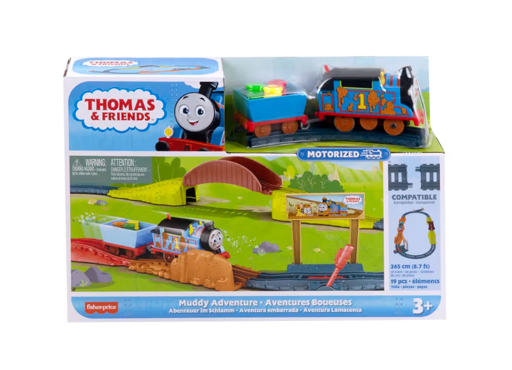 Thomas & Friends Lokomotive und Schienenset Thomas-Lokomotive Blau