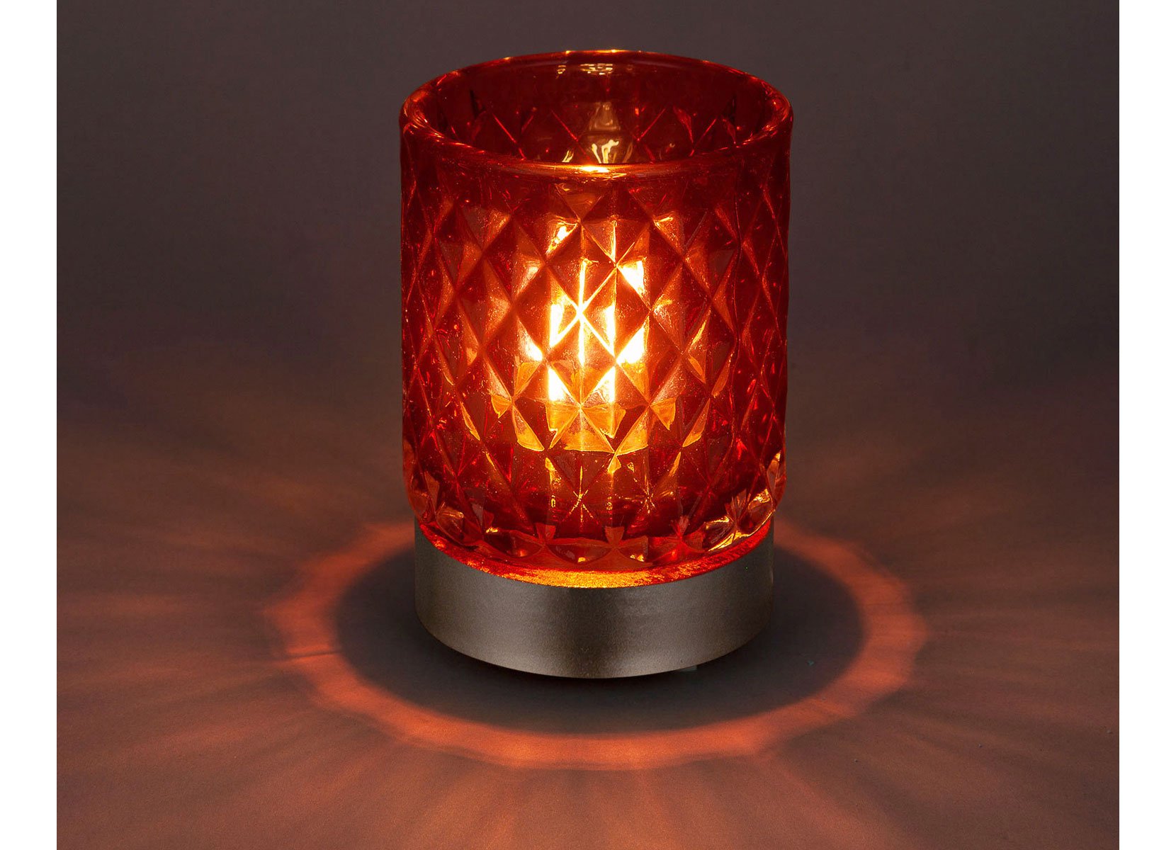Solar-Glaswindlicht mit 1 LED 8x11,5cm Warmweiß