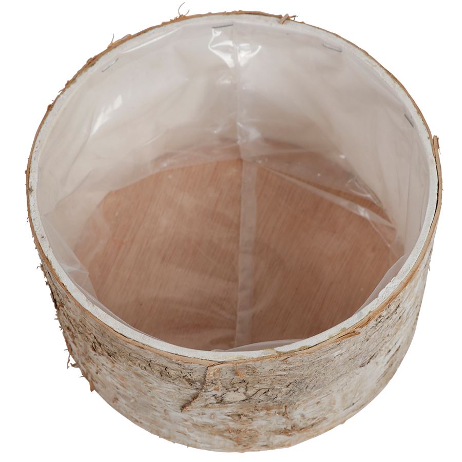 Übertopf Birkenstamm 16,5x9cm