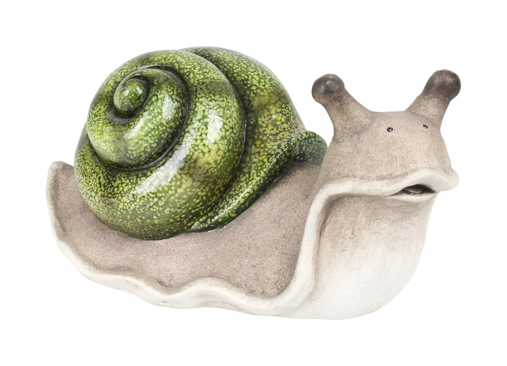 Deko-Schnecke mit glasiertem Haus 40x20,5x19,5cm