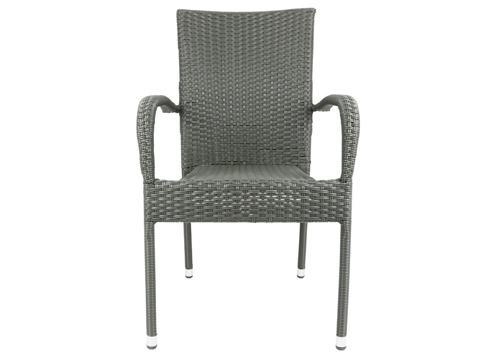 Wicker-Stapelstuhl Grau