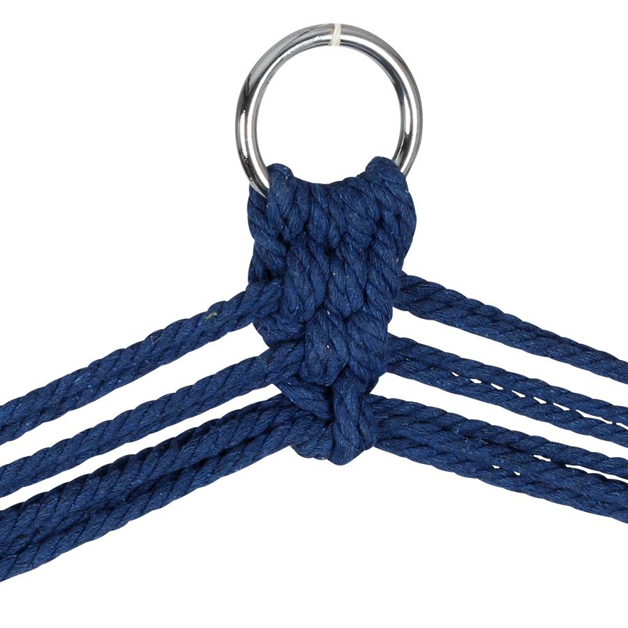 Hängesessel Blau-Beige/Gestreift