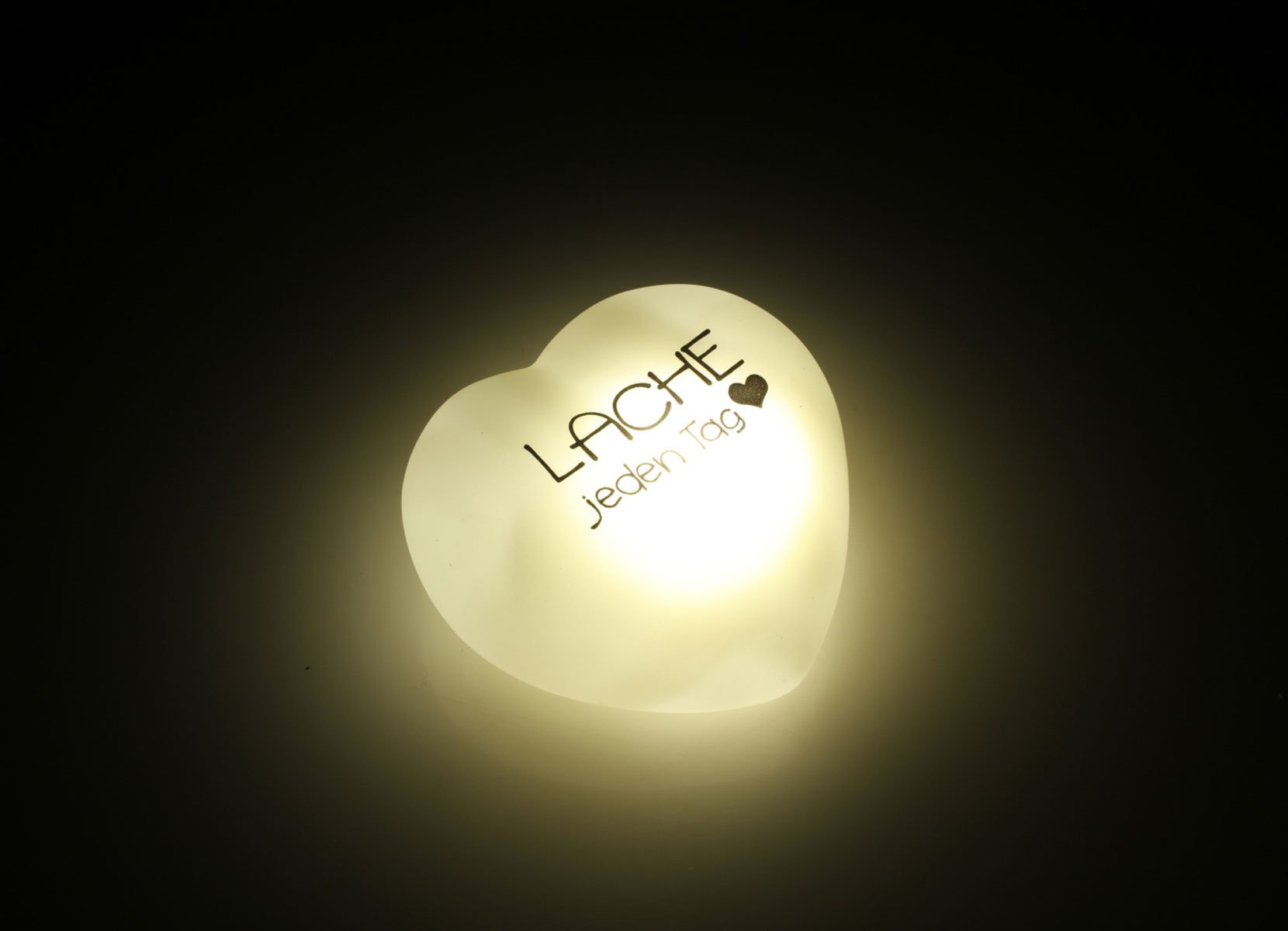 LED-Herz mit Spruch 7x6,5cm
