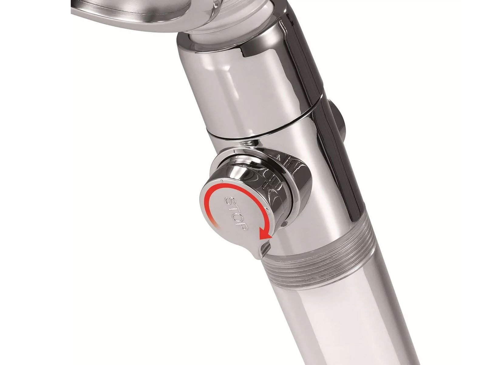 EASYmaxx Duschkopf mit Stopp-/Druckregler inklusive Filter
