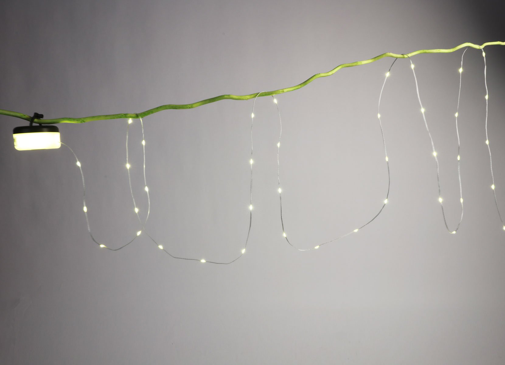 Camping-Lampe mit integrierter Lichterkette 8m Warmweiß