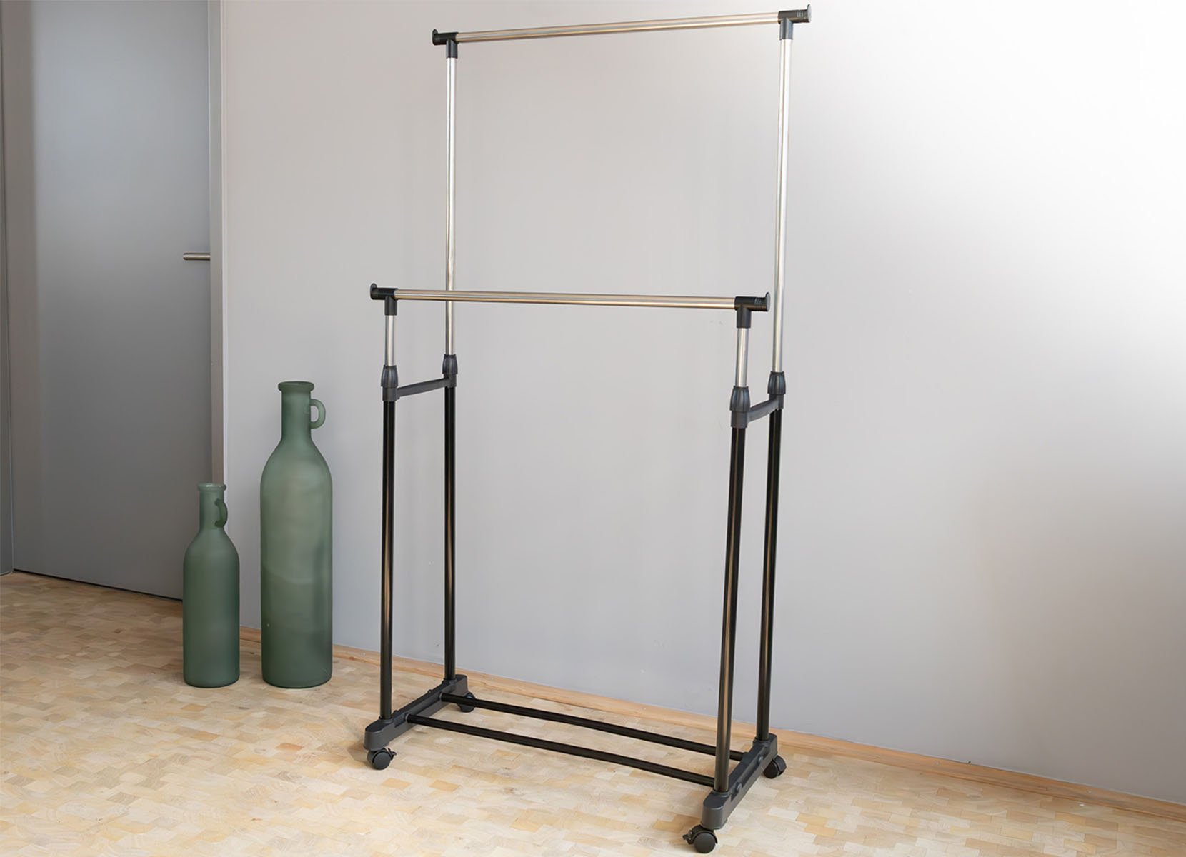 Kleiderwagen 75x80-155x42cm
