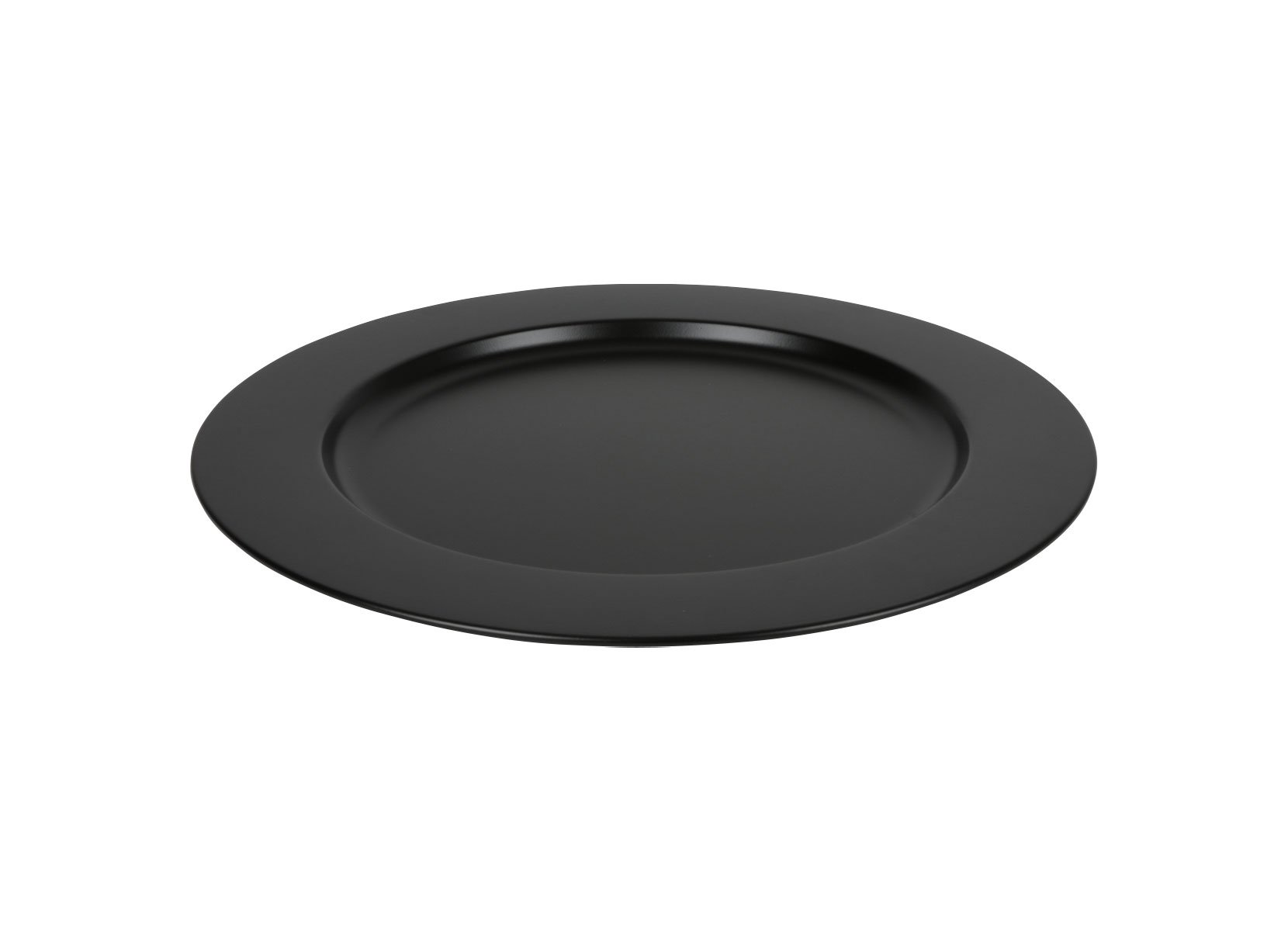 Edelstahl-Platzteller 35cm Schwarz/Matt