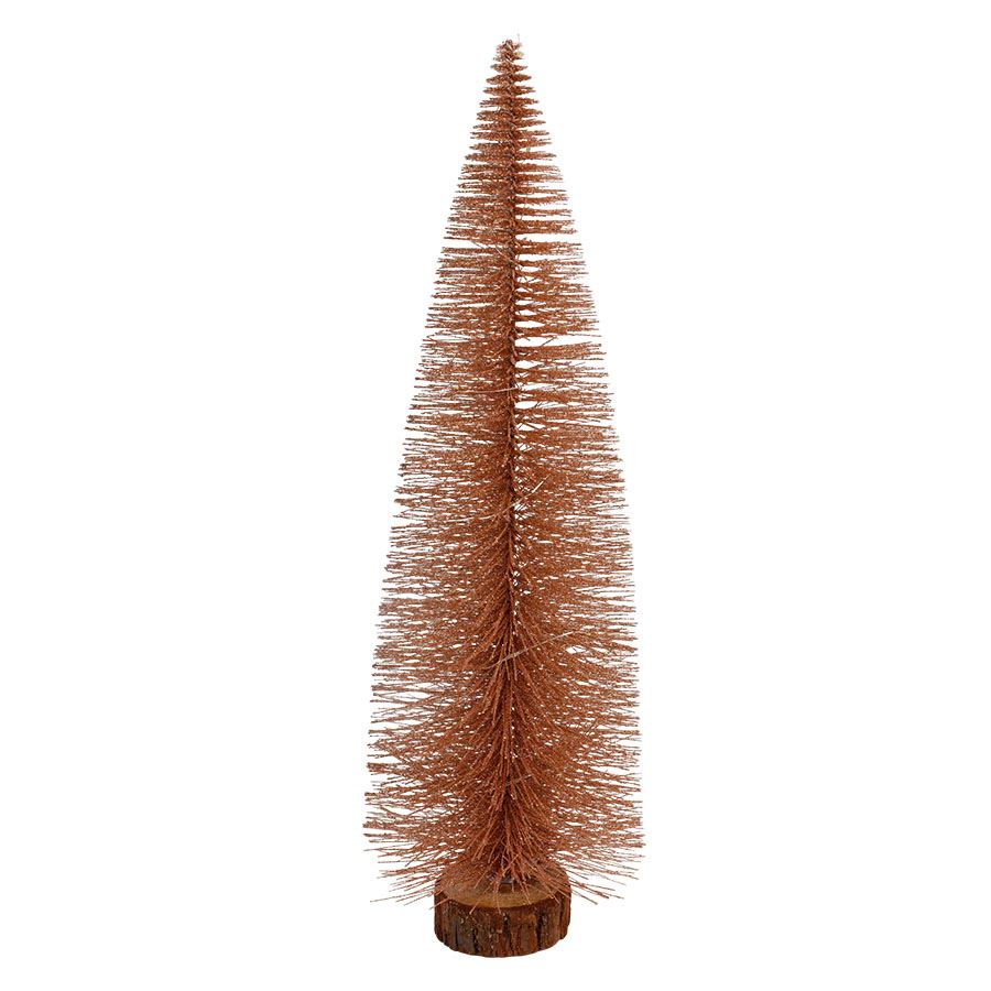 Deko-Tannenbaum mit Glitzer und 25 LEDs 50cm Warmweiß