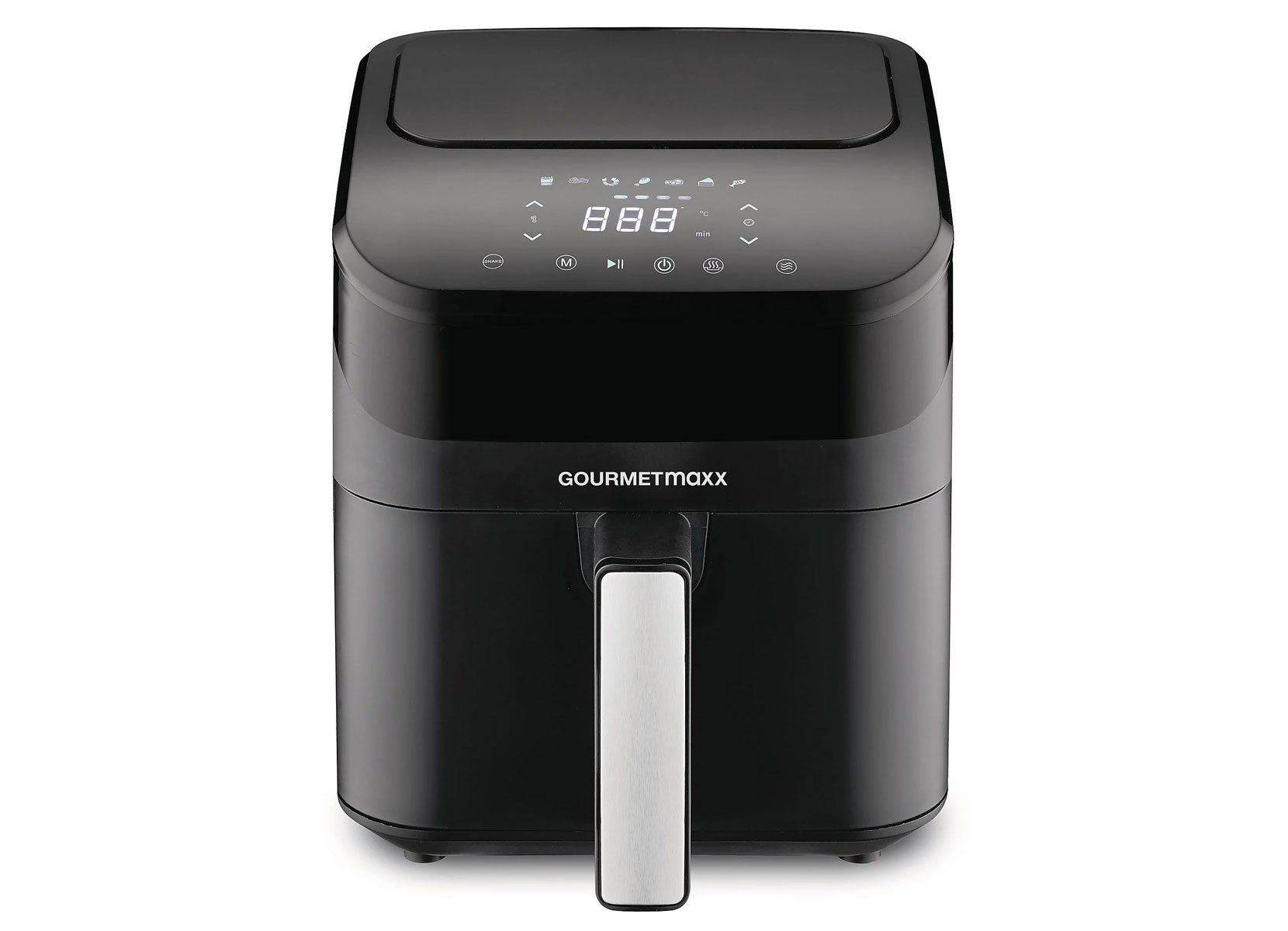 Gourmetmaxx Digitale Heißluftfritteuse 4 Liter 1400W Schwarz