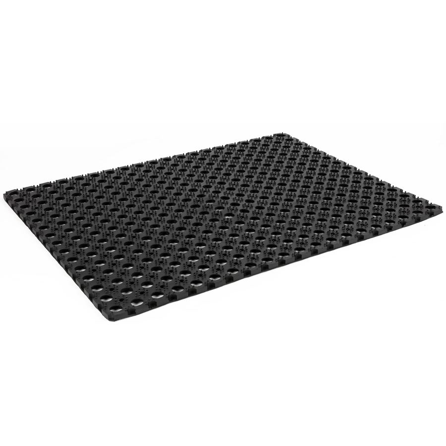 Gummi-Fußmatte 80x60cm Schwarz