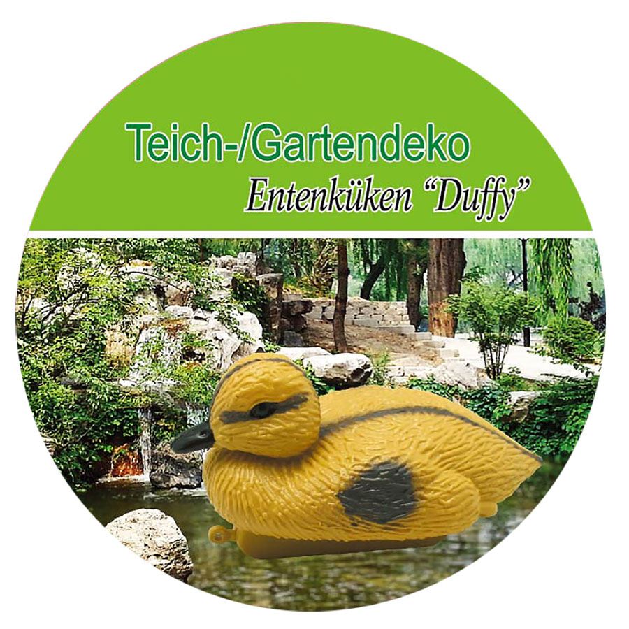 Teichdeko Entenküken Duffy 13x6x7cm