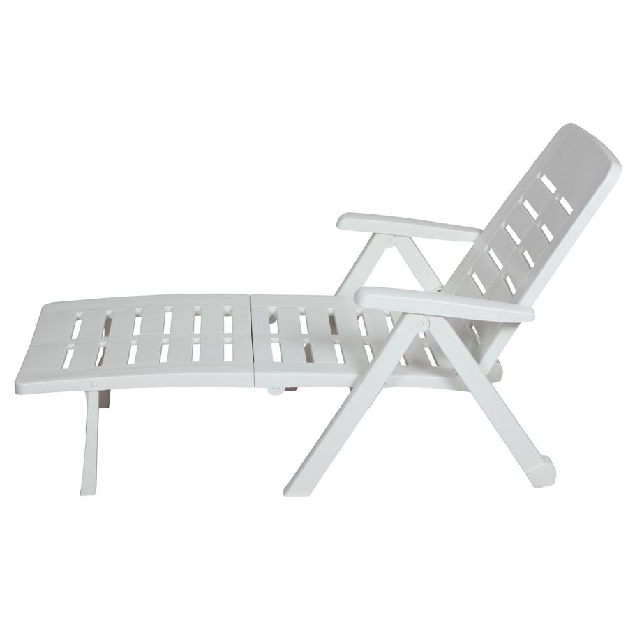 Smeraldo Sonnenliege 189x72x96cm Weiß