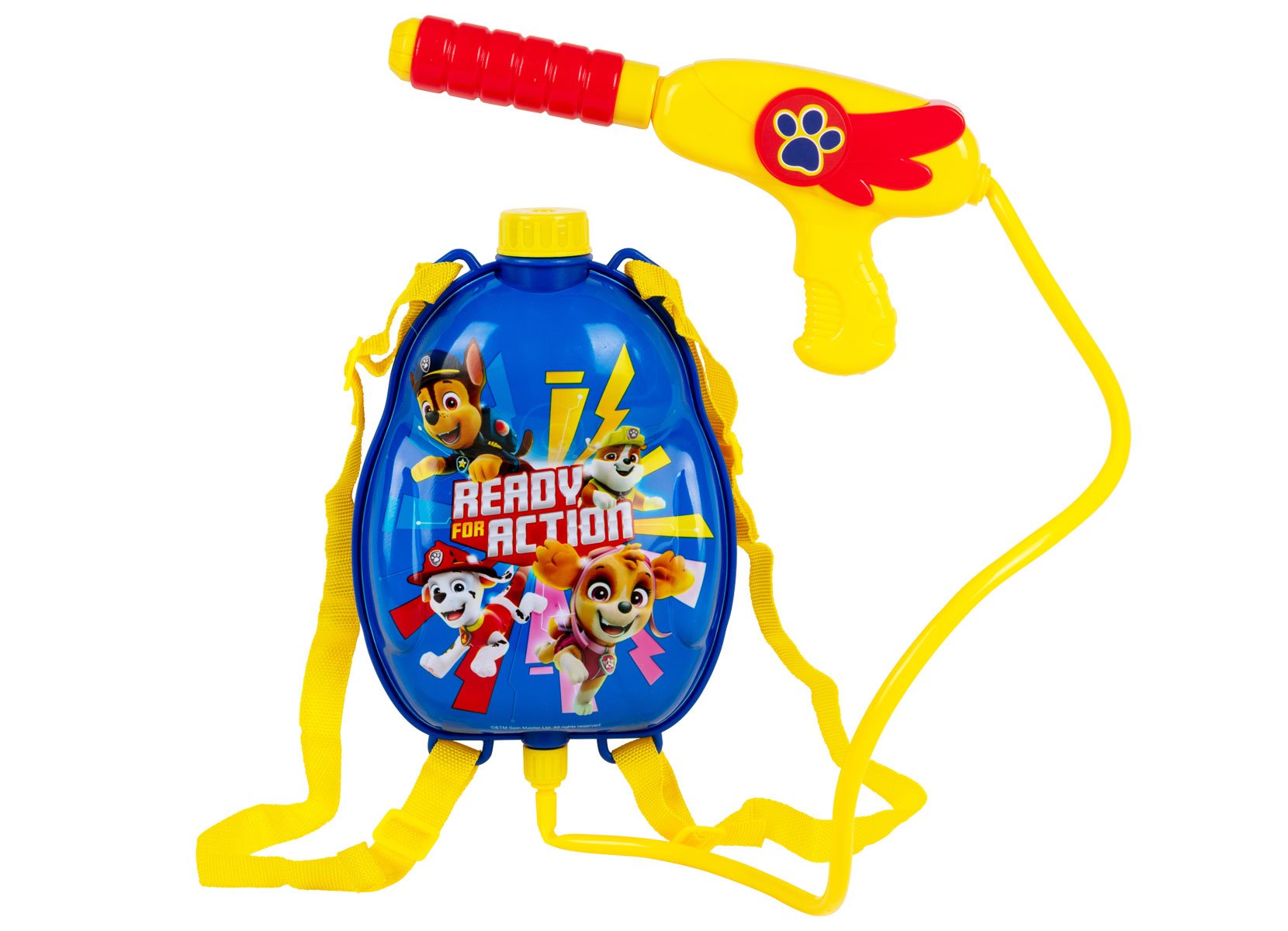 Paw Patrol Wasserpistole mit Wassertank-Rucksack