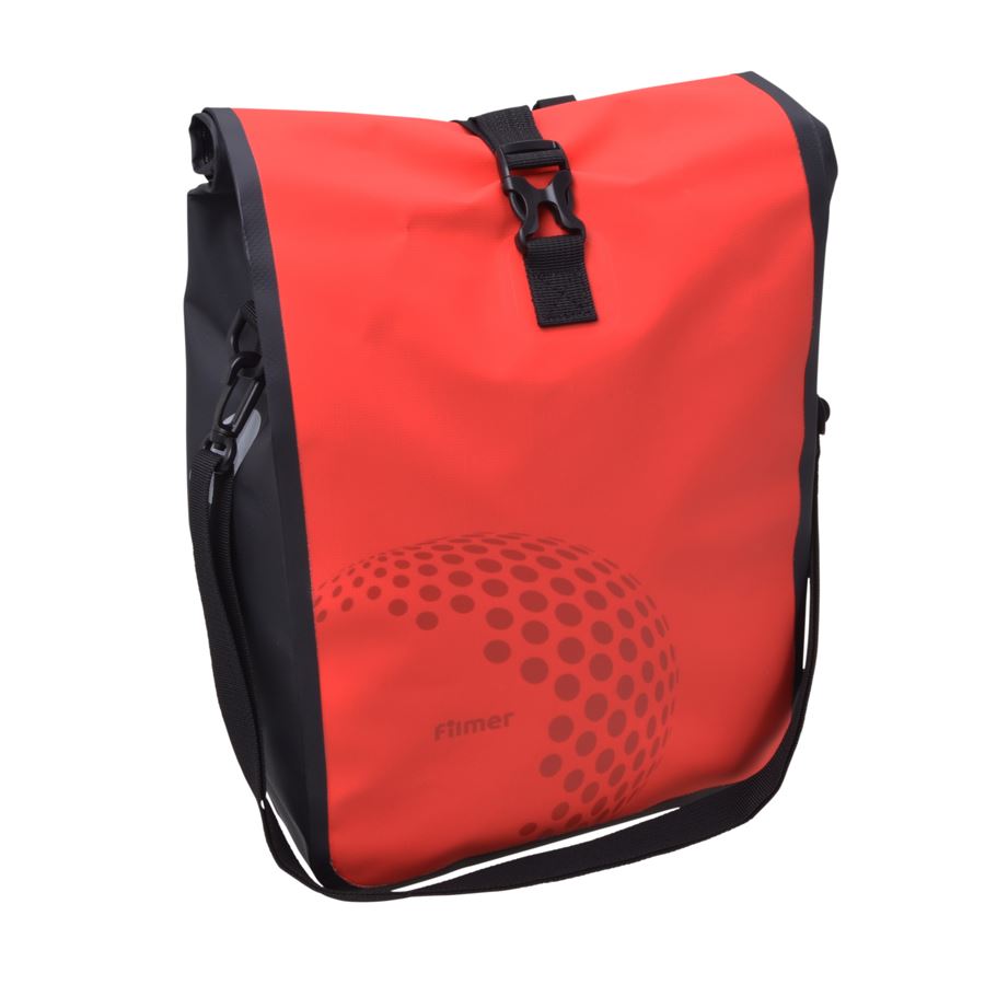 Filmer Premium Fahrrad-Gepäckträgertasche 26x47x13cm Rot