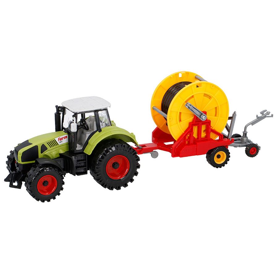 Bauernhof-Spielset Traktor mit Schlauchtrommel