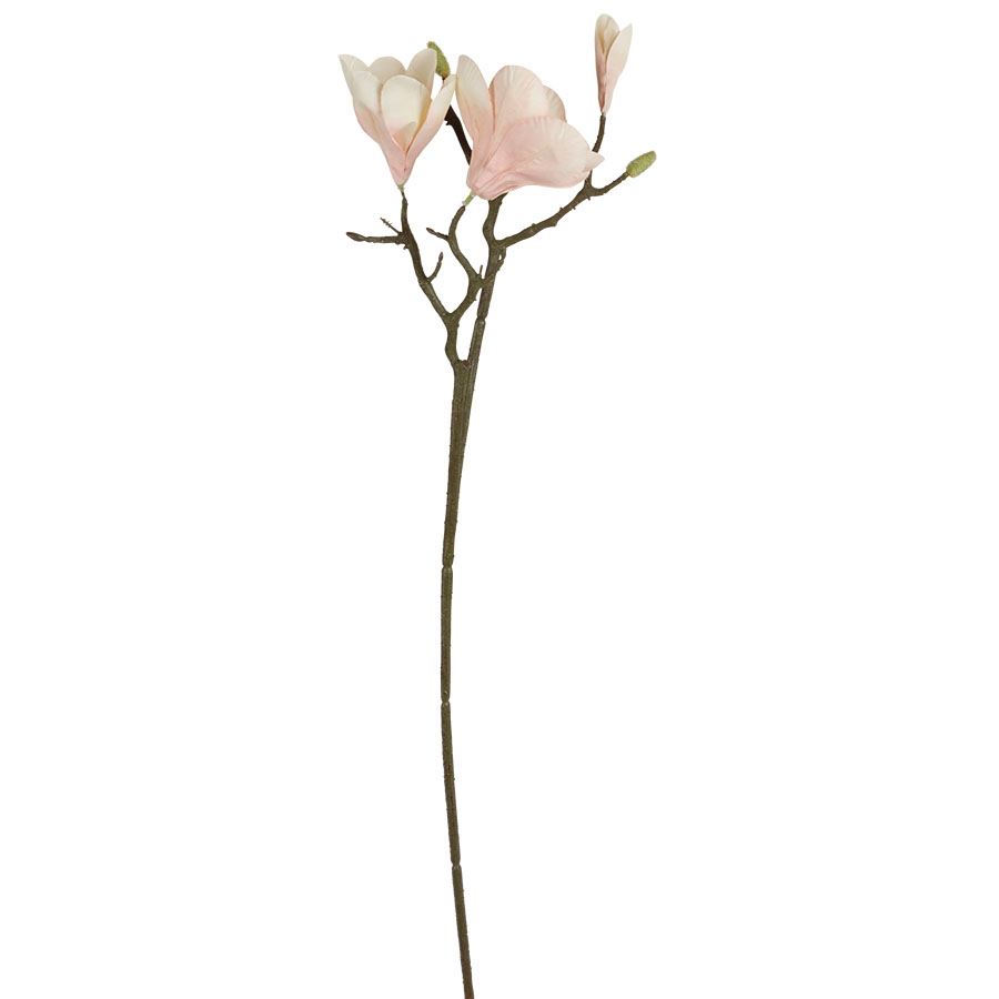 Künstlicher Magnolienzweig mit drei Blüten 77cm