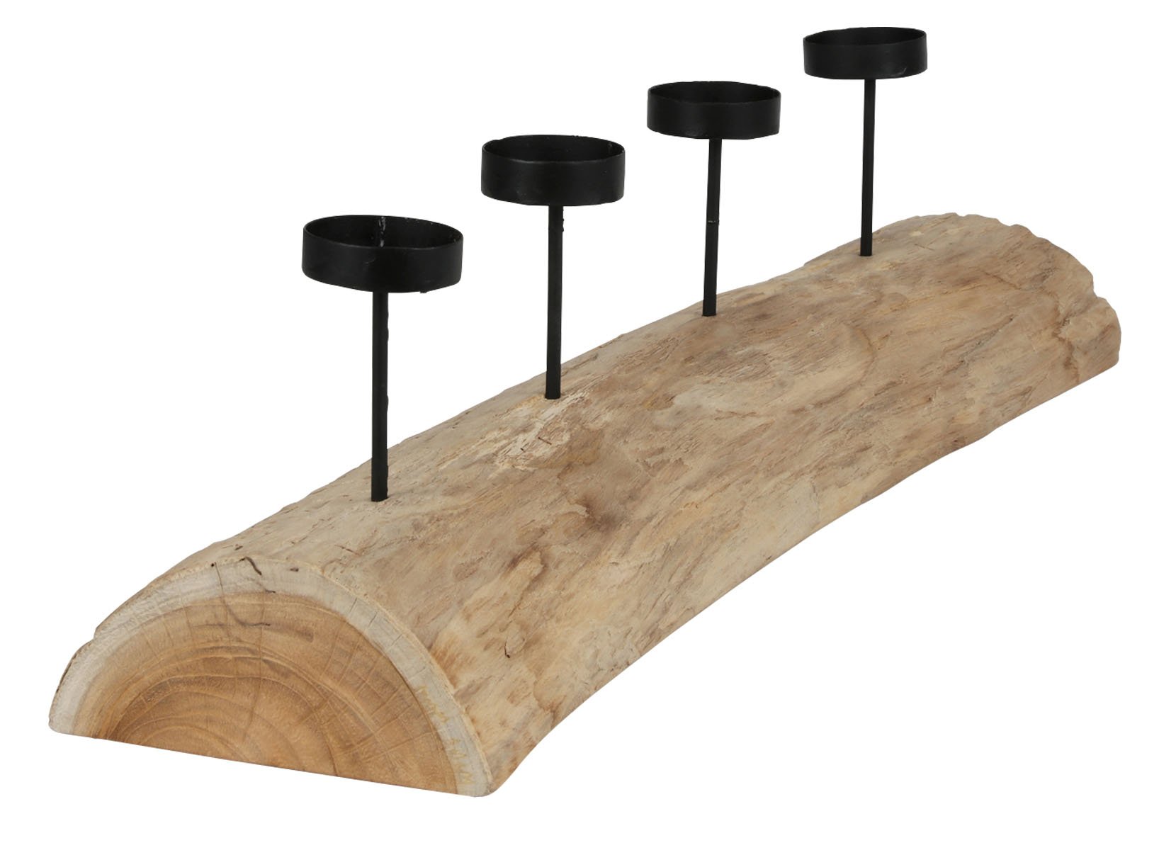XXL-Baumstamm für 4 Kerzen 70cm