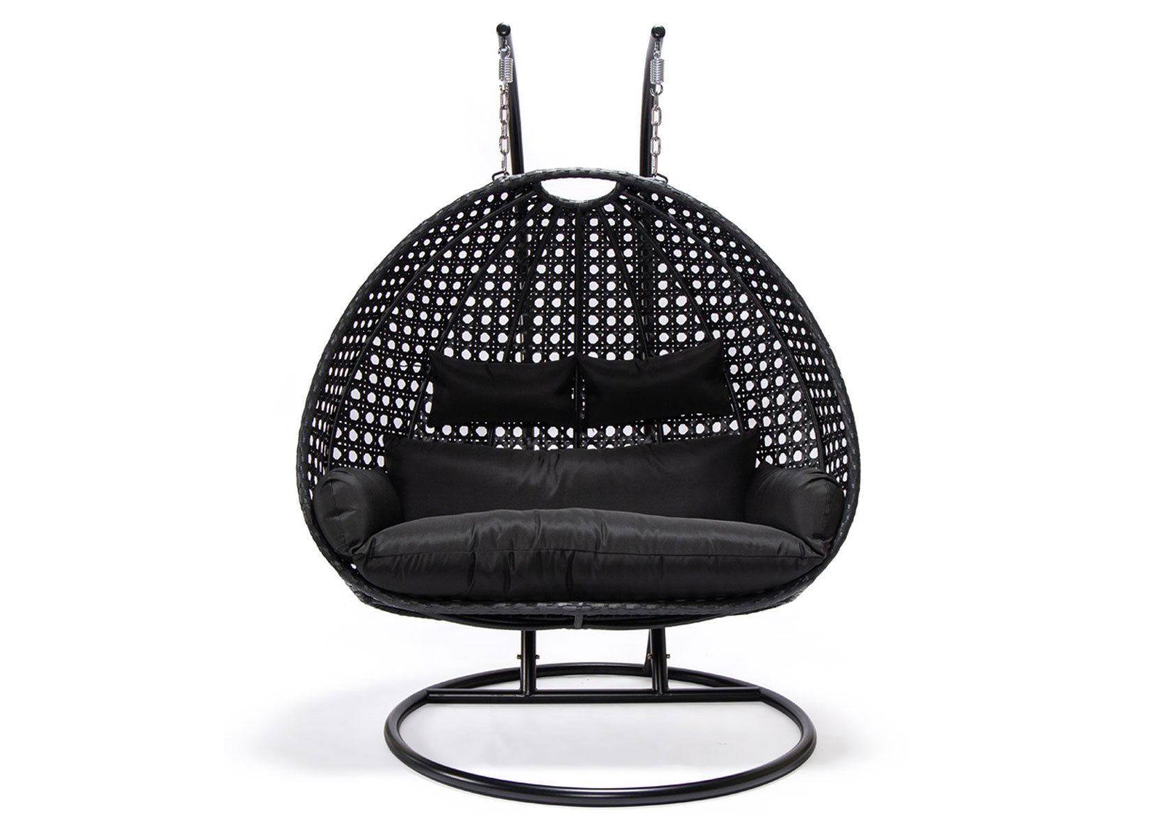 Home Deluxe TWIN Polyrattan-Hängesessel für 2 Personen Schwarz Home Deluxe TWIN Polyrattan-Hängesessel für 2 Personen Schwarz